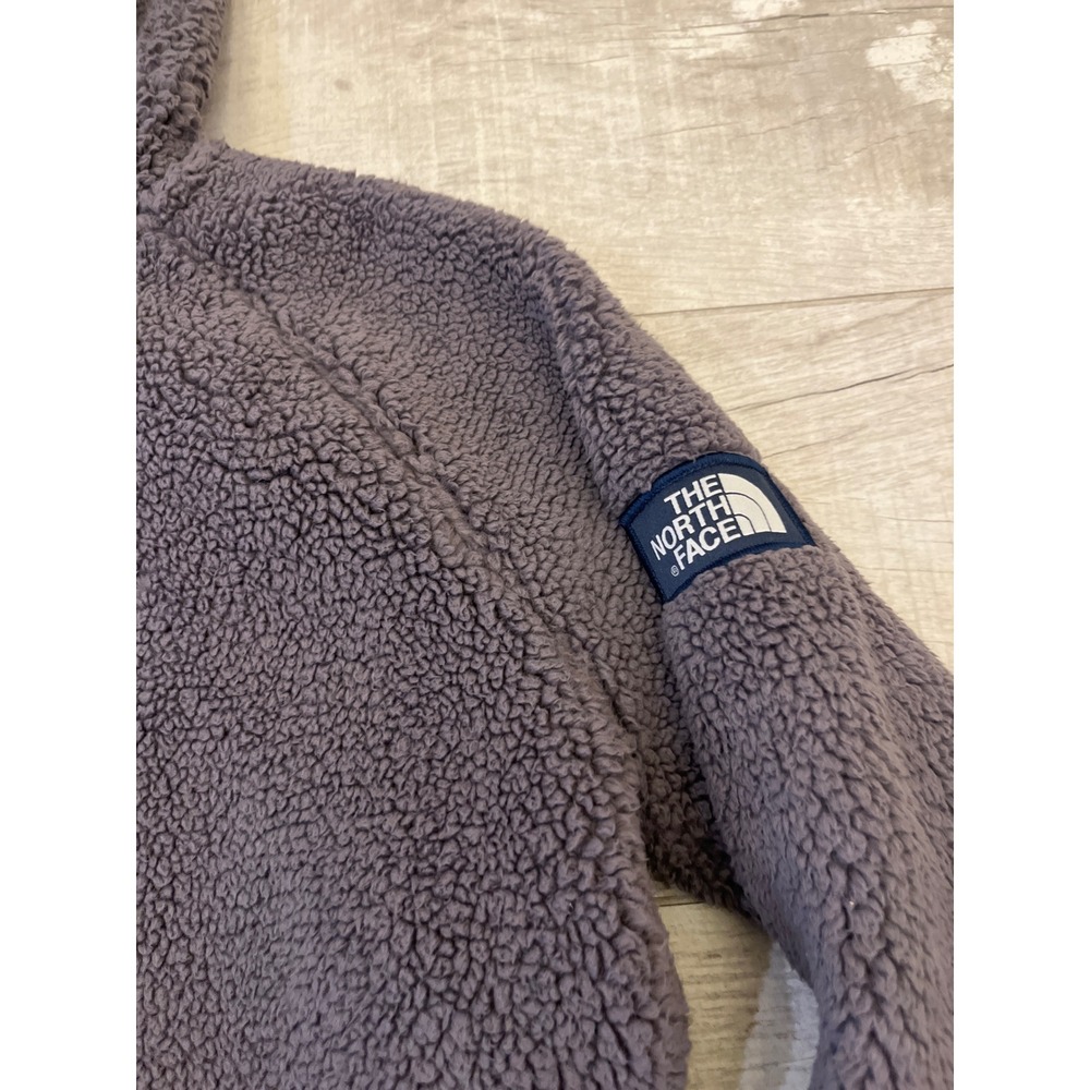The North Face Womens‎ Fleece Hoodie Jacket Purple Full Zip Size S P